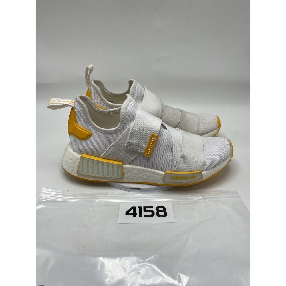 adidas Shoes Women Size 9 NMD_R1 Strap White Gold Athletic Slip On 4158 - Picture 11 of 11